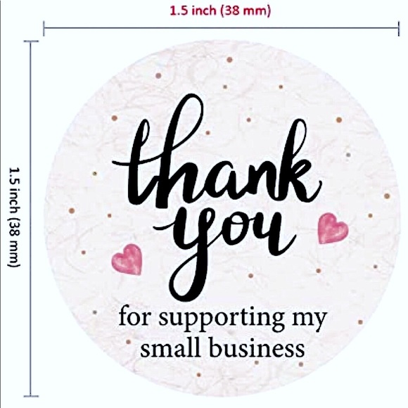 NEW Poshmark Packages "Thank you!" Gift Wrapping Shipping Supplies Set ~ 125 Pcs - Picture 3 of 8